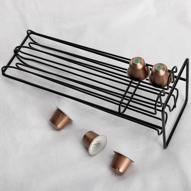 Porta capsule di caffè verticale Supporto per cialde di caffè Ufficio Cucina Scrivania Porta capsule con base stabile Strumenti per il caffè_voghion.com