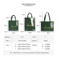 New Fashion Jelly Handbag for Women – Eco-Friendly Waterproof PVC Flower Tote, Reusable Shoulder Shopper Bag for Daily Use & Travel - Image 3