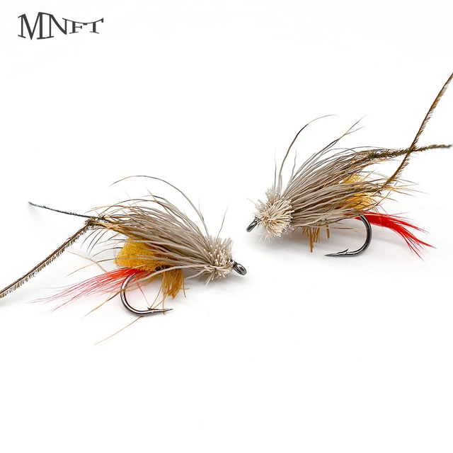 MNFT 10PCS 6# Fly Fishing Grass Hopper Flies Terrestrial Dry