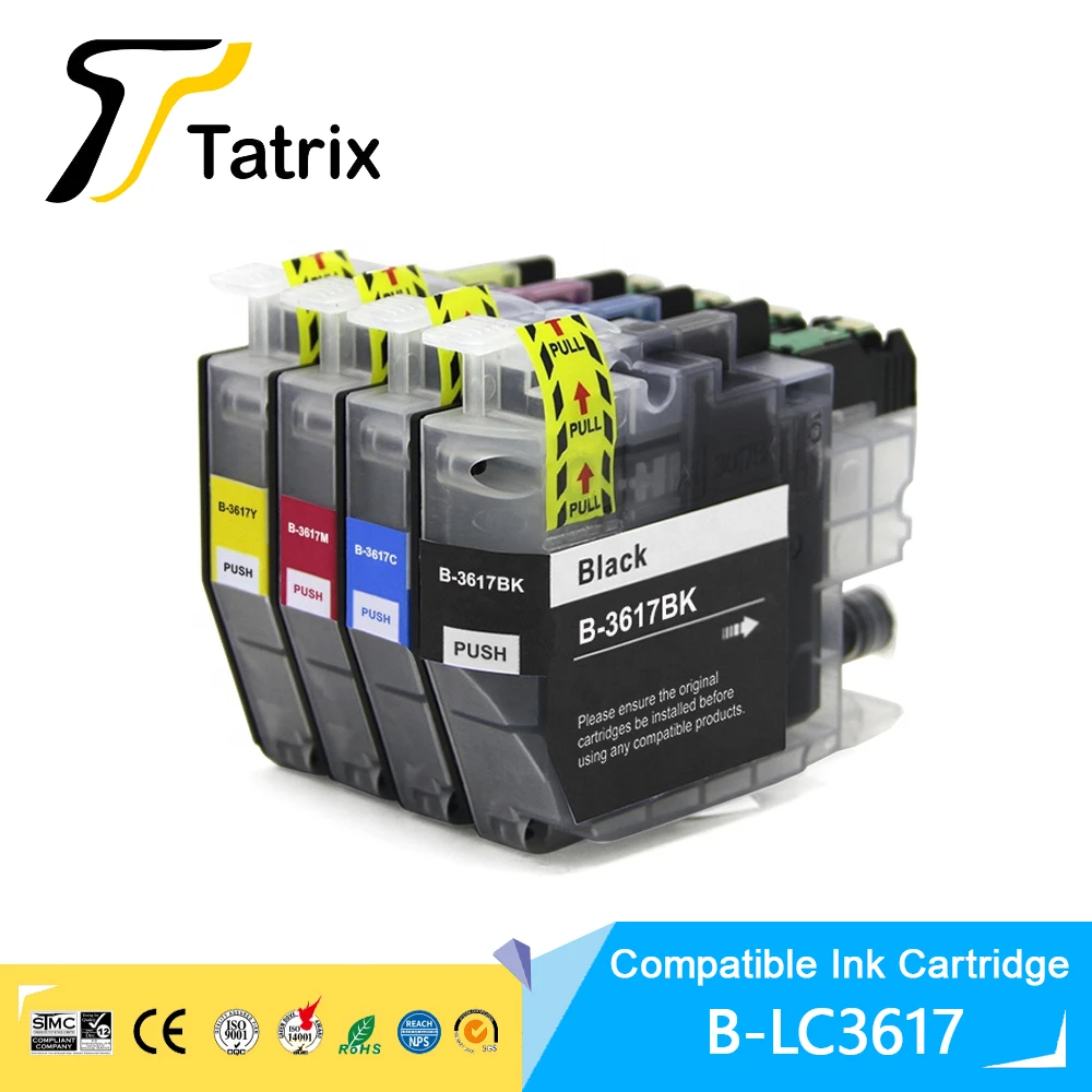 Tatrix LC3617 Premium Color Compatible Printer Ink Cartridge for Brother MFC-J2330DW/MFC-J2730DW/MFC-J3530DW/MFC-J3930DW Printer