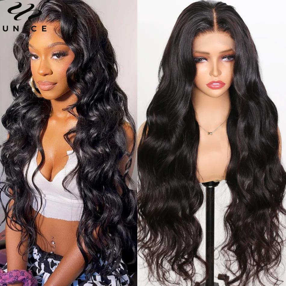 

UNice Hair 200% 40Inch 5x5 HD Lace Closure Wig Human Hair Pre-Plucked Glueless Body Wave Wig Bleached Knots Match All Skin Tones
