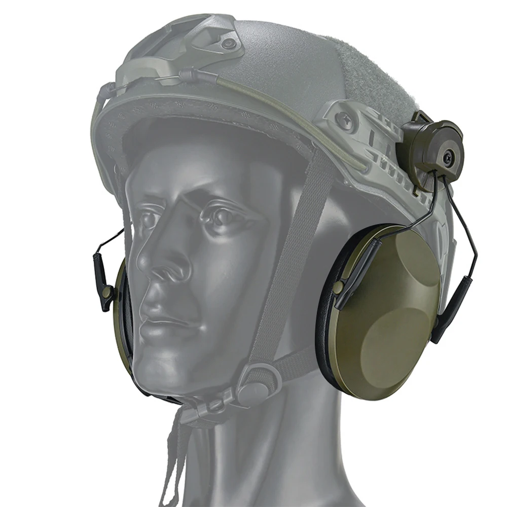 Electronic Earmuffs Noise Cancelling Headphones Hunting Ear Protection NRR 21dB Compact Noise Reducing Fit for FAST/ACH/MICH
