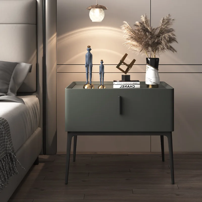 

Modern Nightstands Italian Style Night Stand Light Luxury Storage Cabinet Bedroom Furniture Designer High-end Bedside Table