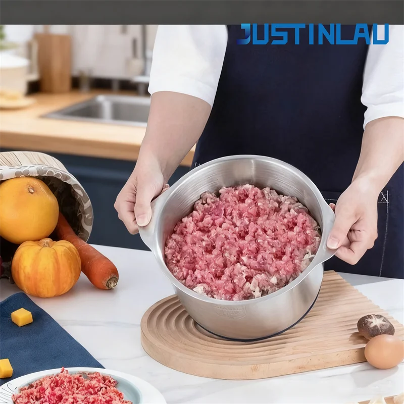 Stainless Steel Electric Meat Grinder Food Processor Chopper