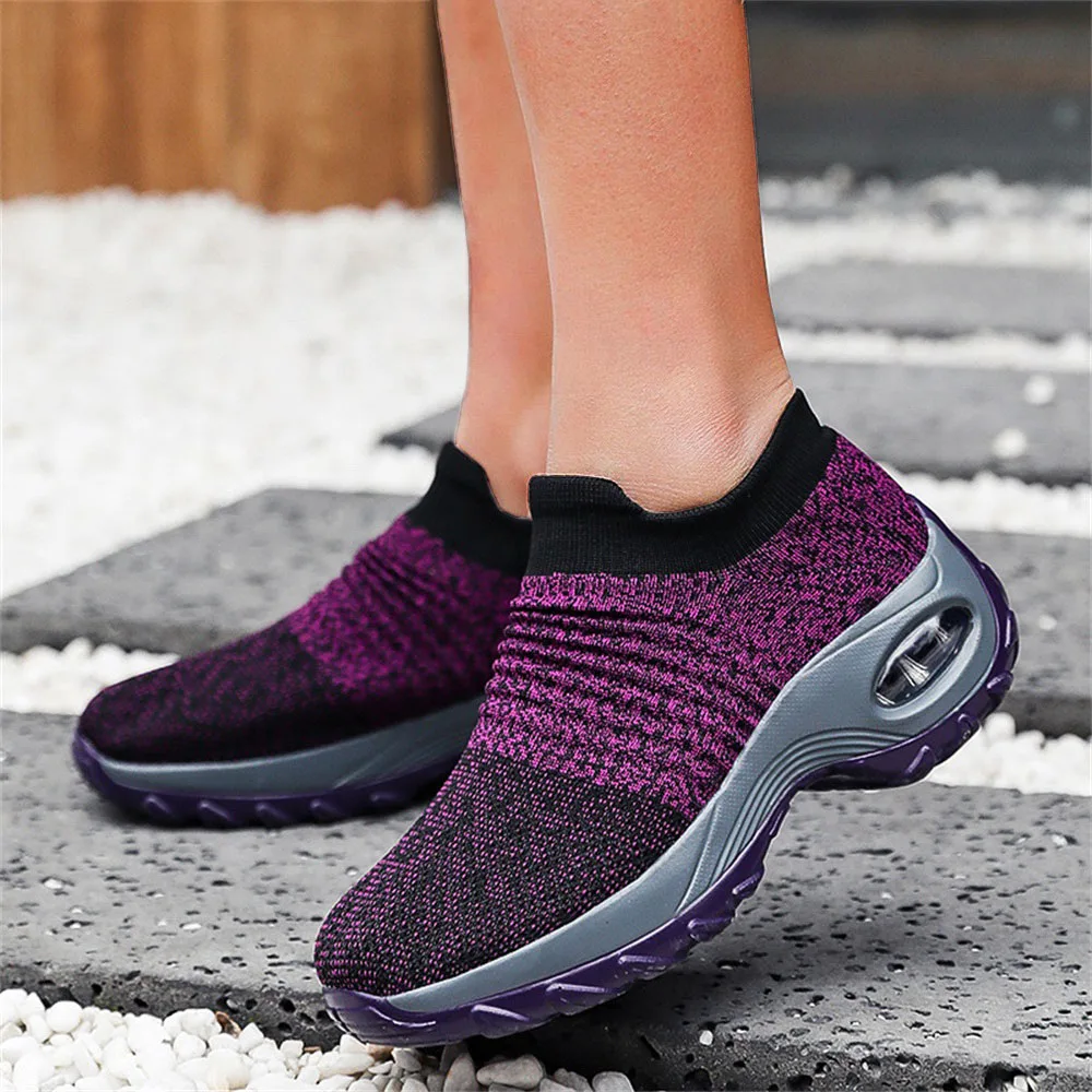 Women's Sneakers 2025 New Fashion Mesh Ladies Slip On Breathabe Sport Shoes 35-43 Large-Sized Female Outdoor Running Loafers 3