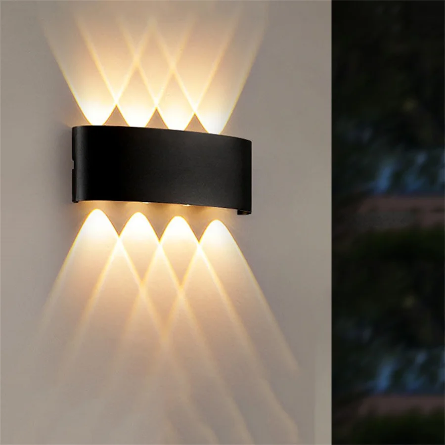 

Up Down LED Wall Light Outdoor Waterproof IP65 Porch Garden Wall Lamp Aluminum Bedside Aisle Corridor Exterior Wall Sconce