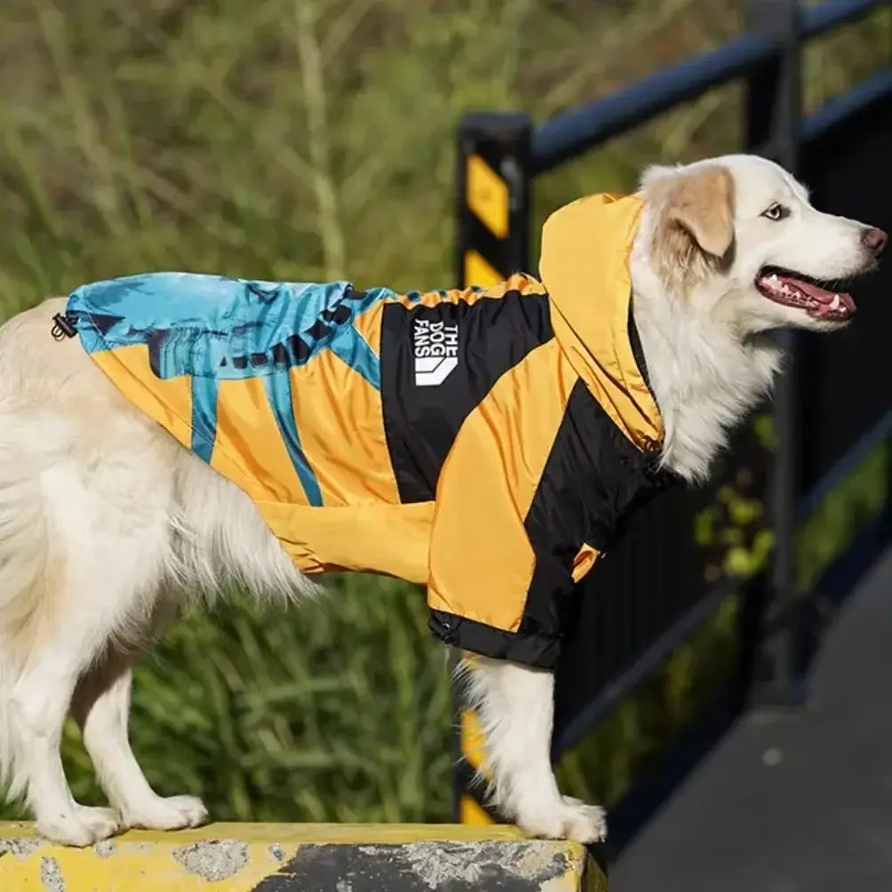 Pet Dog Jacket Raincoat Adjustable Waterproof for Big Dogs 2XL/3XL/4XL/5XL