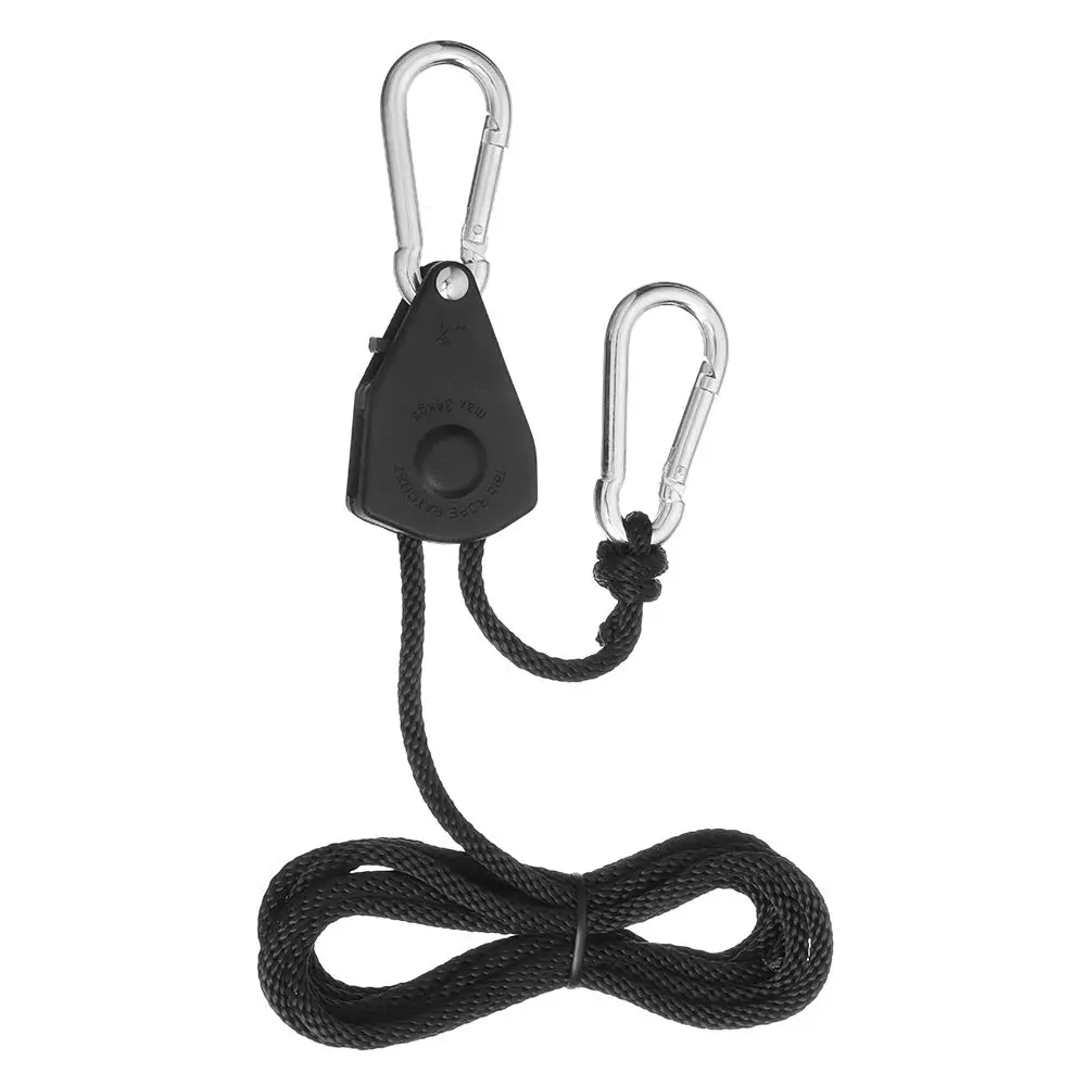 1/2/4pcs 1/8 Inch Heavy Duty Kayak Canoe Boat Lamp lanyard Rope Lock Tie Down Strap Pulley Ratchets
