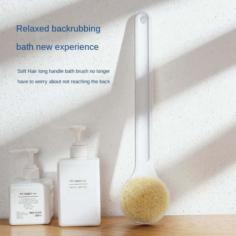 Japanese Bath Brush Body Exfoliating Scrubber Long Handle Body Back ...