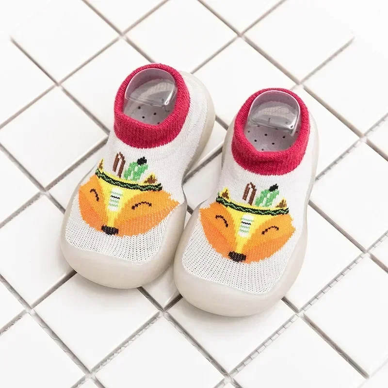 Children Anti-slip Shoes Newborn Baby Girl Cotton Non-slip Floor Socks Baby Boy Rubber Sole Cartoon Indoor Socks Infant Shoes baby shoes