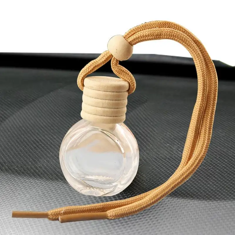 

Hanging Car Diffuser Empty Clear Glass Essential Oil Diffuser Car Air Freshener Perfume Bottle Aromatherapy Fragrance Essential