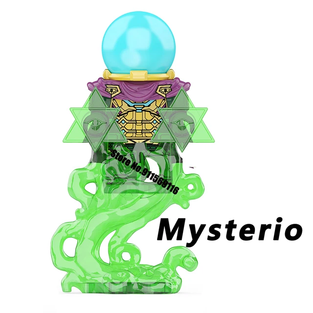 Brand DISNEY Green Goblin Mysterio Doctor Octopus Building Blocks Doctor Strange Sandman Electro Action Figure Kid Toy Bricks M-XP423