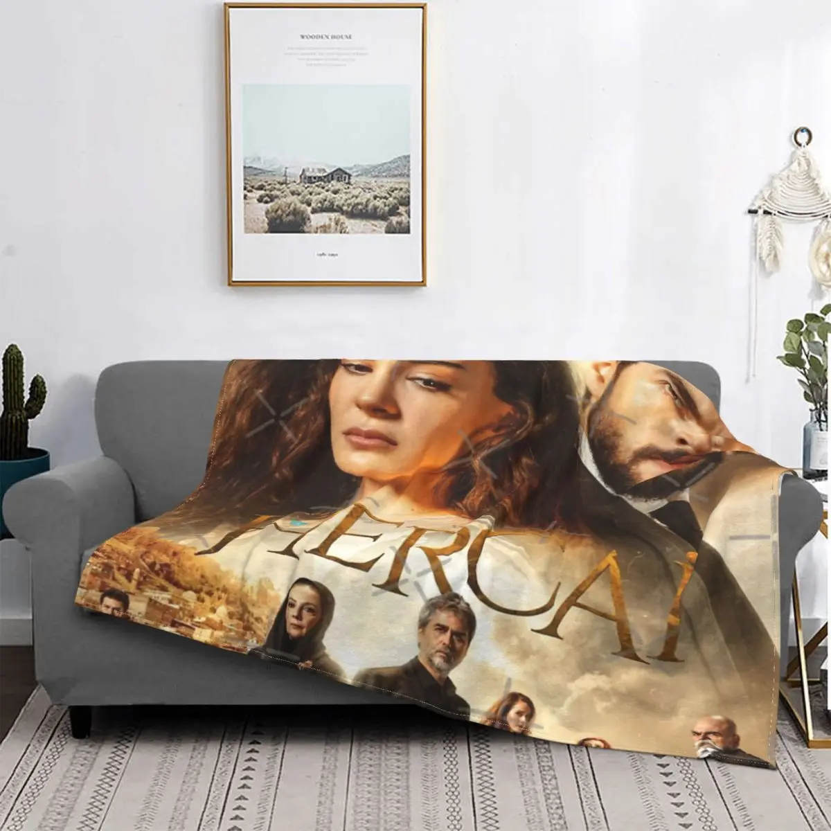 침대에 Hercai 담요 침대보 더블 침대 미적 던지기 담요에 대한 플러시 침대보