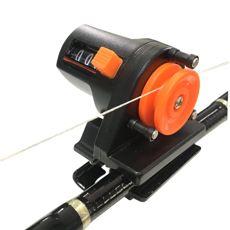 Medidor De Longitud De Línea De Pesca 0-999M – Contador Mecánico Impermeable Con Fijación Rápida Para Carrete