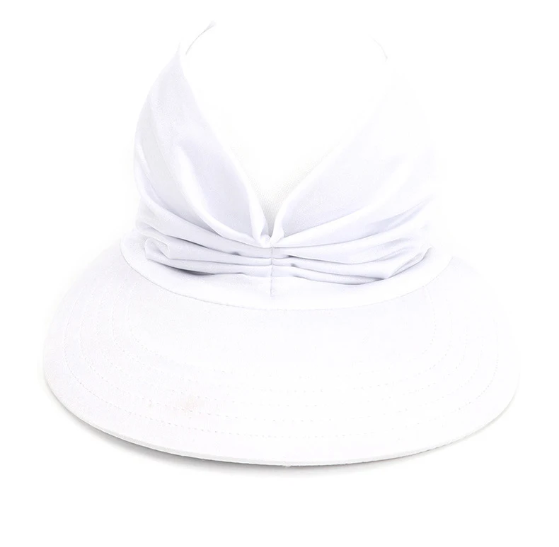 

Women Visor Sun Hat With Big Brim Anti-Ultraviolet Elastic Soft Breathable Sun Protection Lightweight For Summer