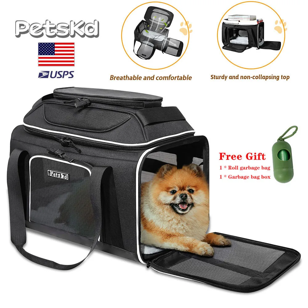 PetskdPetCarryBagsTopExtensoSoftsidedPortableDogCarrierBag