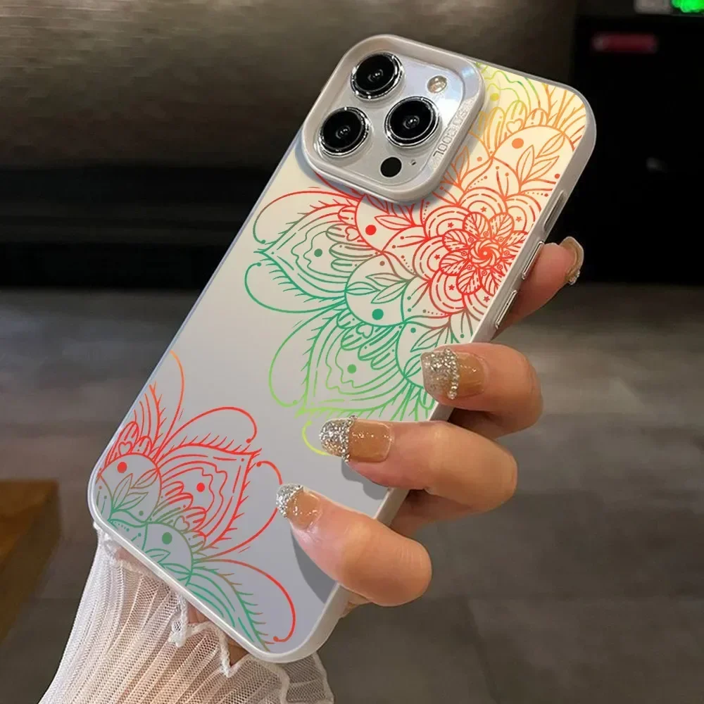 Fashion Butterfly Flower Pattern Shockproof Bumper Case with IMD Technology