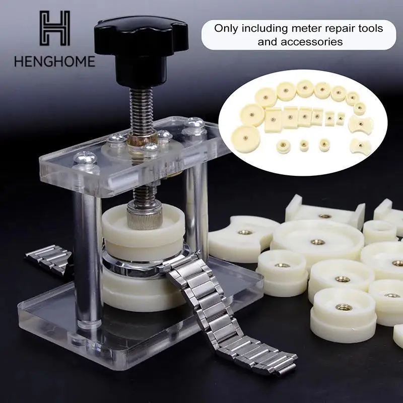 

Watch Back Press Tool Set Nylon Prevent Slip 20pcs Fitting Dies Watch Back Case Closer for Watchmaker Watch Repair Tools