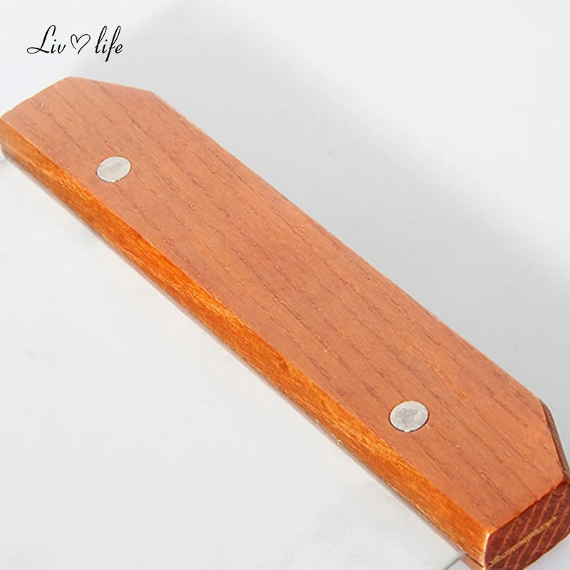 Baking Tool Dough Scraper Dough Cutter Cake Scraper Baking Accessories Stainless Steel Pasty Cutters Noodle Knife Cake Scraper with Scale Baking Cake Cooking Dough Scraper