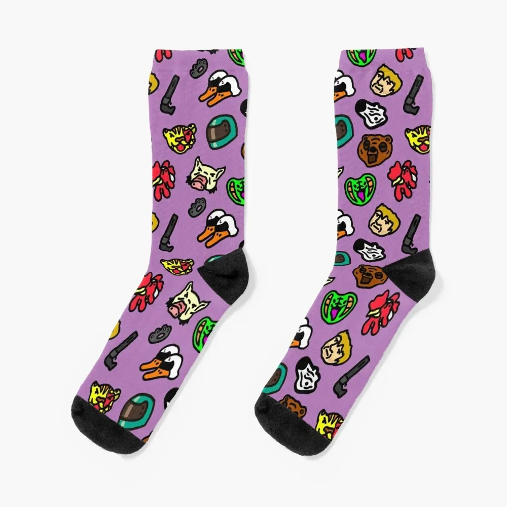 

Hotline Miami Pattern Socks Rugby Lots kids Children's Men's Socks Women's