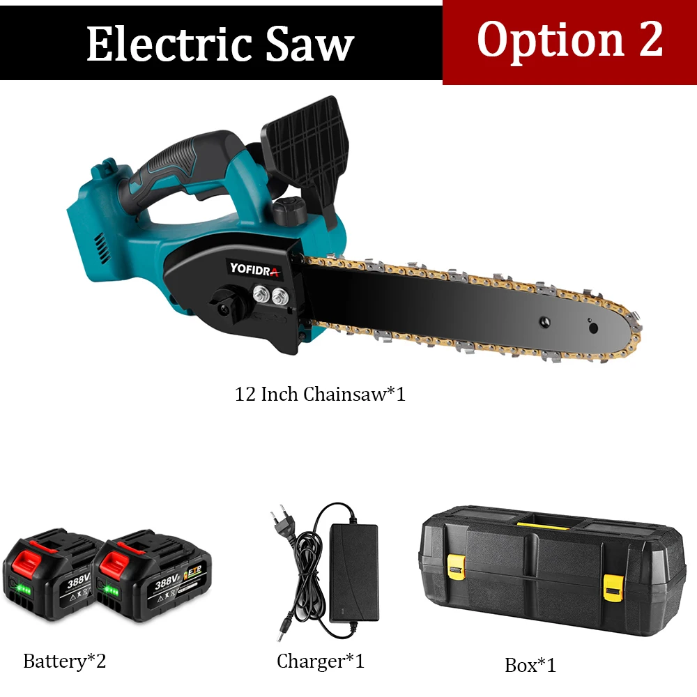 Cordless Rechargeable Handheld Chainsaw 12 Inch Electric Drill Attachment  42V Wood Cutter Grinder Blade Sharpening - China Cordless Chainsaw and  Chain Saw price