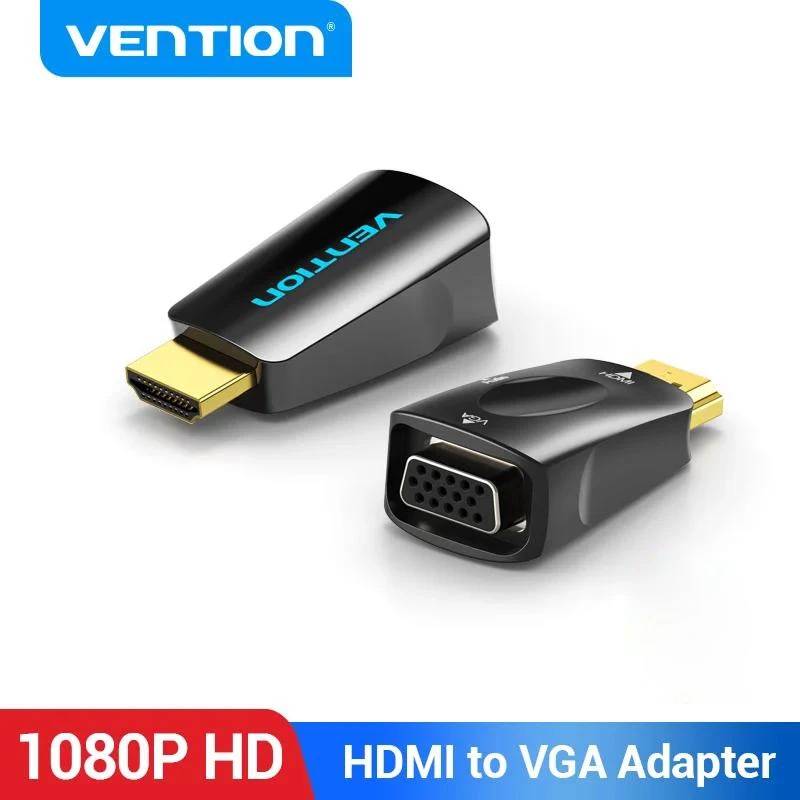 

Переходник HDMI/VGA, Vention, штекер HDMI на 15-контактный разъем VGA, HD 1080P, аудиокабель для ПК, ноутбука, ТВ-приставки, преобразователь HDMI VGA