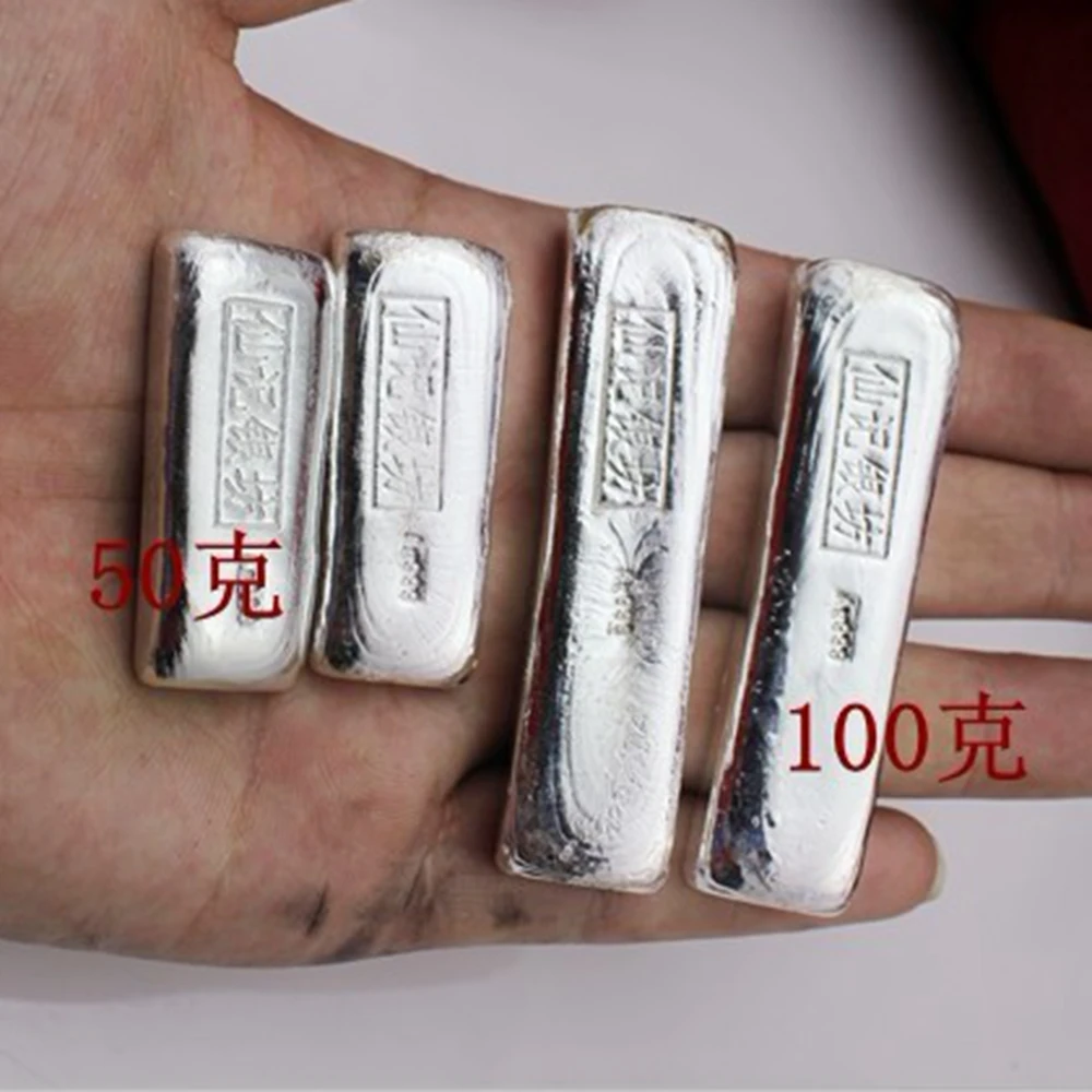 ピュアシルバージュエリー,本物のシルバー,999, 50g, 100g,各