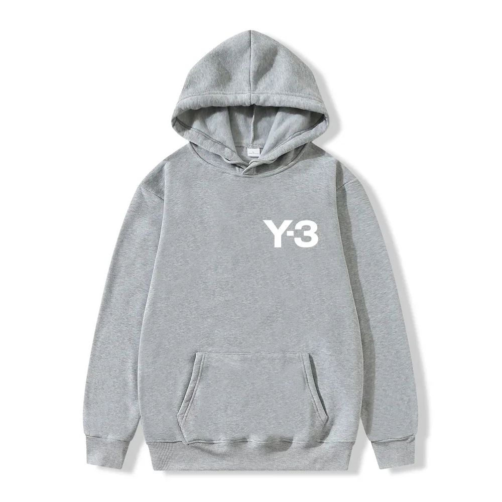 Модная Толстовка Y3 Yohji Yamamotos с принтом для мужчин, Осень-зима, теплая толстовка с длинным рукавом и карманами y2k, уникальный пуловер унисекс