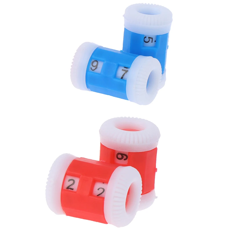 1/2 Large +2 Small Plastic Knit Knitting Needles Row Counter (Large 2.2 * 1.5cm+Small 2.2 * 1.2cm)
