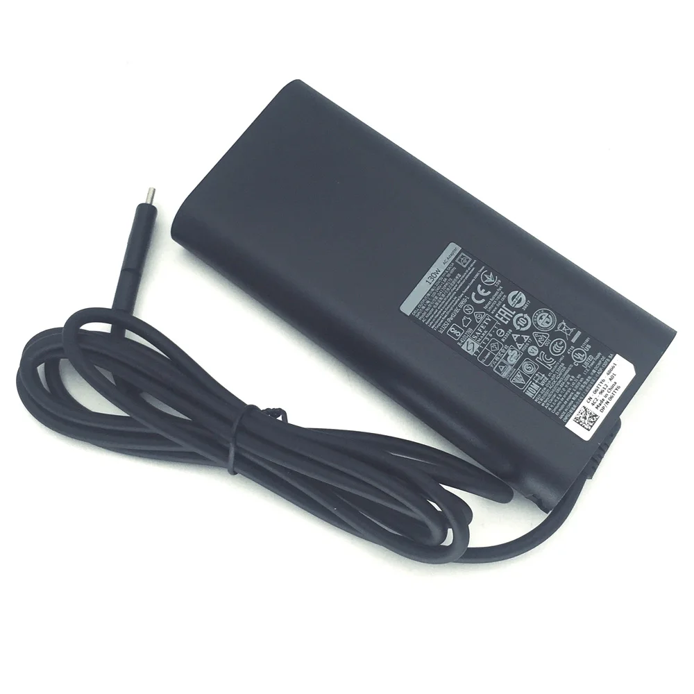 130W 오리지널 타입 USB C AC 어댑터 (DELL Precision 5570 5750 5760 5770 3550 3560 3570 3571 2in1 노트북 충전기)