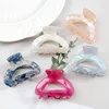 Personalized Leopard Print Fashion Acetate Geometric Hollow Women's Hair Claw Clip Girl Barrettes Hairpins