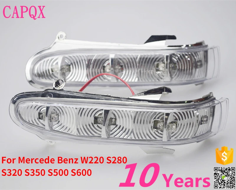 CAPQX Outside Rearview Mirror LED Turn Signal Light Lamp Flashes Blinks