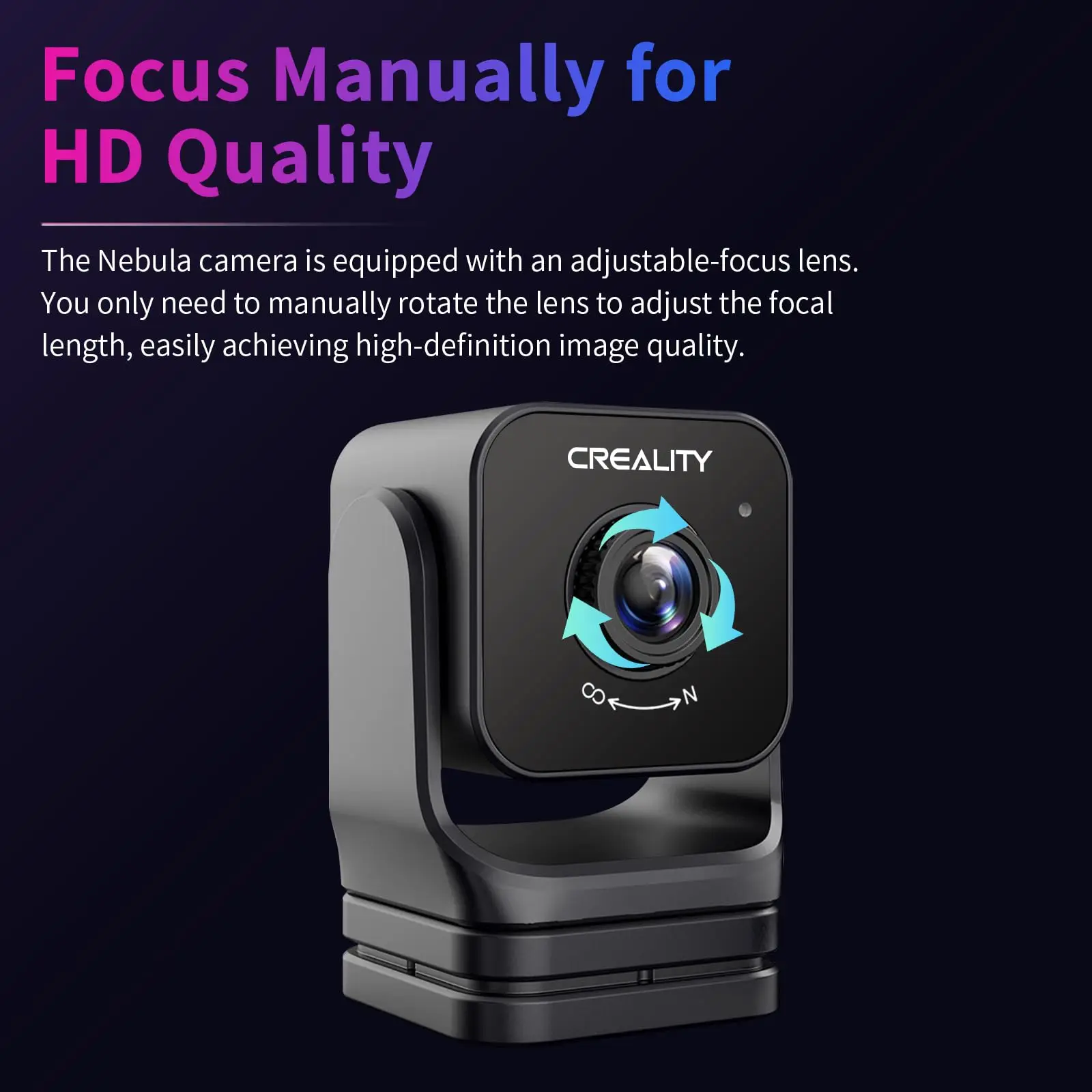 Creality Nebula 카메라 3D 프린터 카메라, 야간 투시 기능, 소닉 패드, 성운 패드, 엔더 3V3 KE 인쇄 모니터링, 24 시간