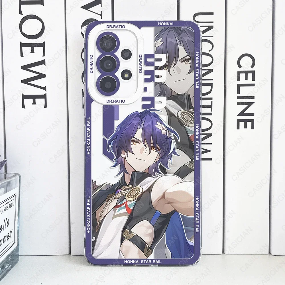 Clear TPU Phone Case Featuring Hot Game Honkai Star Rail Design