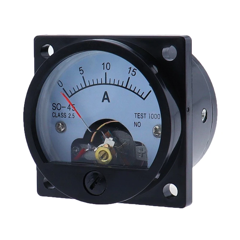 DC ammeter SO-45 analog pointer meter DC1A2A3A5A10A15A20A30A electrical testing current tester