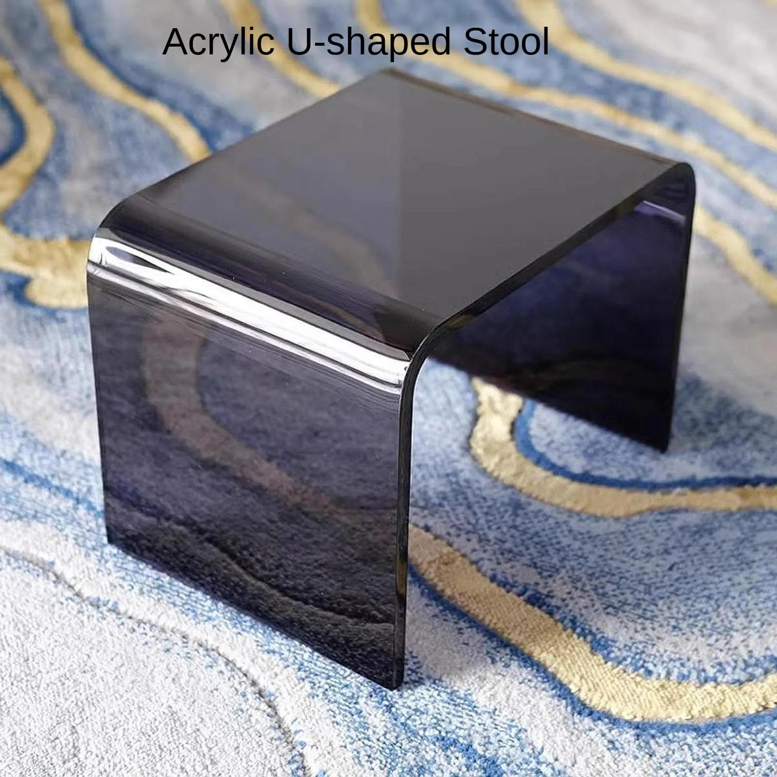 Acrylic Step Stool Portable Shoe Changing Multifunctional Antiskid Bathroom Stool for Bedside Bedroom Bathroom Toilet Apartment