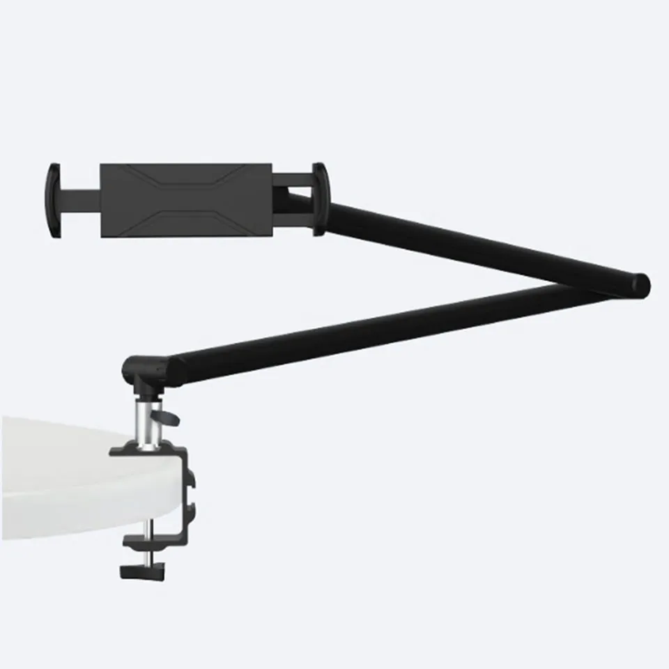Suporte de Mesa de Metal Ajustável Braço Longo Tablet Stand Suporte Preguiçoso Suporte para Ipad 12.9 Suporte para Smartphone Cama Outmix360 - Imagem 4
