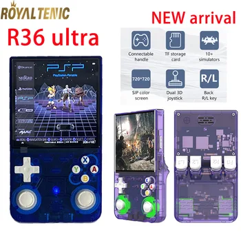 Nuovo Arrivo R36 Ultra Console di Gioco 64G 128G 4.0 pollici IPS Schermo per Bambini Adulti Giocatore di Gioco Palmare Console per Videogiochi Portatili