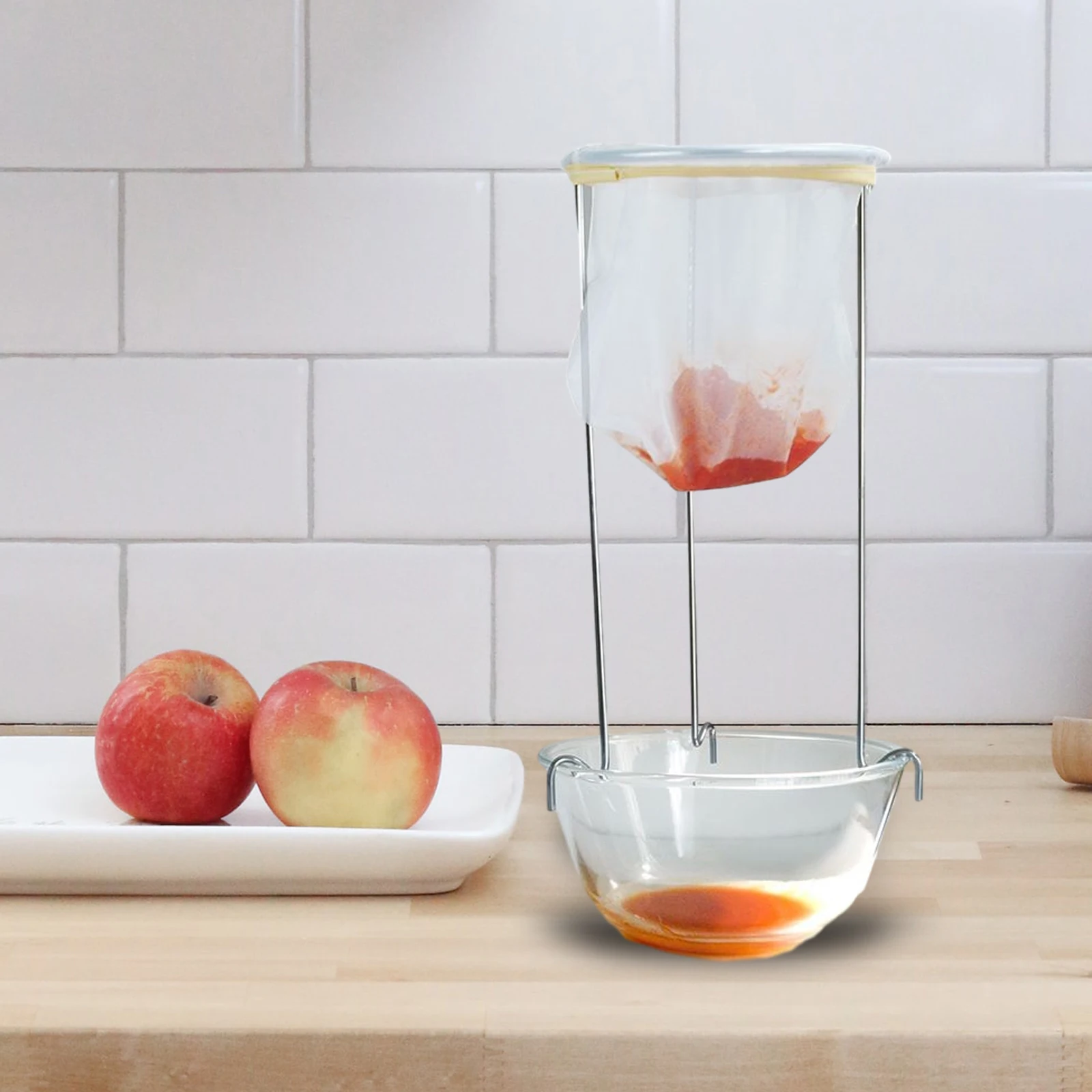 StainlessJellyStrainerStandHomemadeJellyStrainerSieveJelly