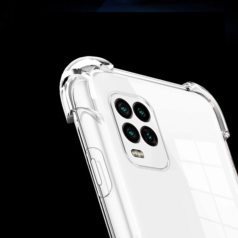 For Xiaomi Mi 10 Lite 5G Case Mi 10 Lite Shockproof Soft Tpu Silicone Clear Transparent Phone Case