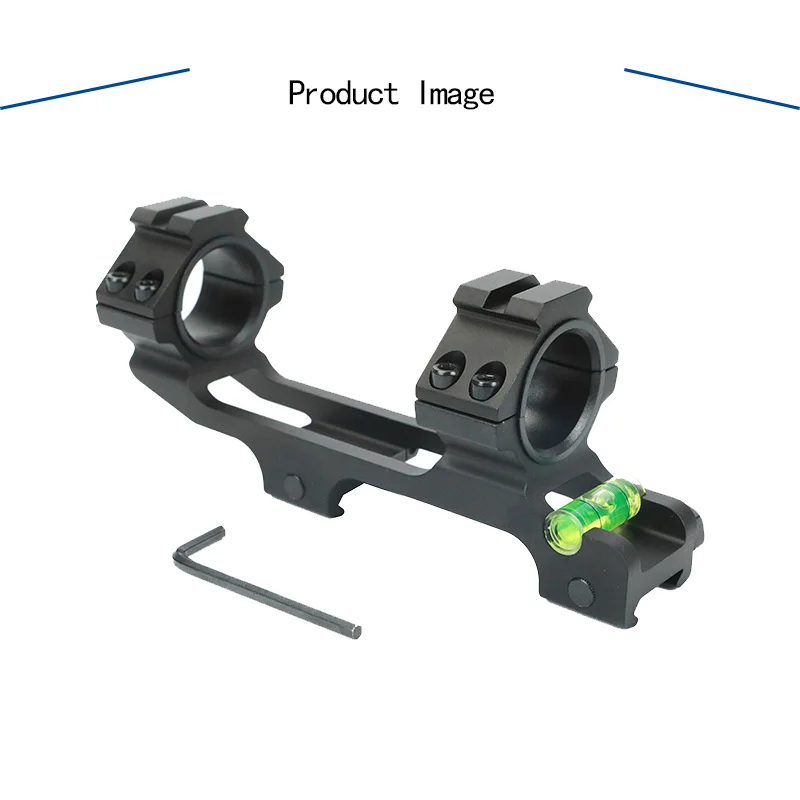 One piece sight bracket 20mm Picatini and Weaver rails 24.5/30mm pipe diameter sight bracket ring bubble level integrated