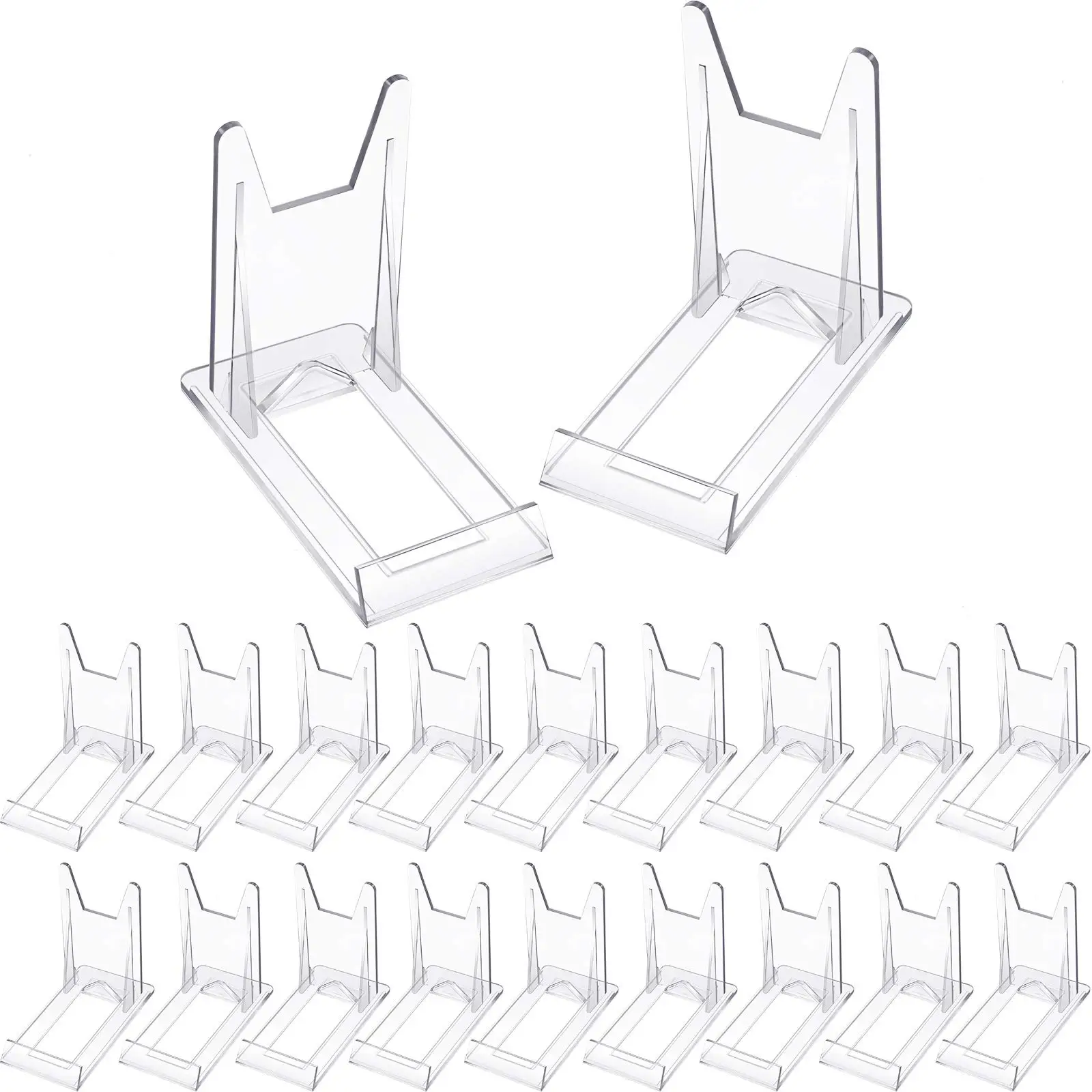 105PcsAcrylicPlateStandsDisplayHoldersPicturePlateHolders