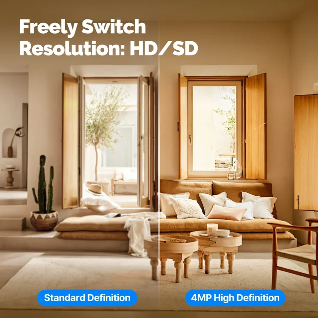 MOESTuya WiFi Indoor Pan/Tilt Smart Security Camera 4MP HD Infrared Night Vision Motion Sound Detection Monitor Panoramic Patrol - Image 2