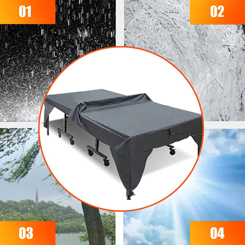 190T/210D Ping Pong Table Cover Outdoor Indoor Waterproof Tennis Table Cover Storage Protect Dustproof Protector Furniture Case table tennis cover