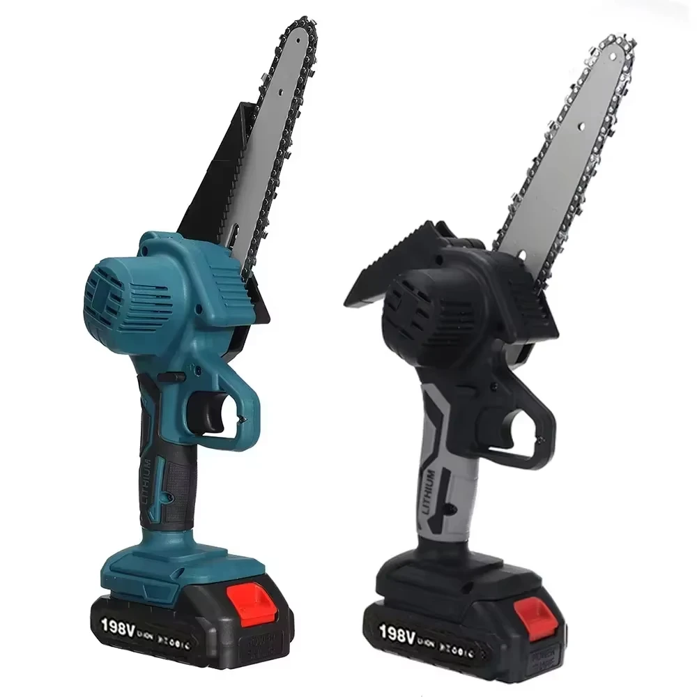Electric Chainsaw Electric Saw 6 Inch Electric Chainsaw Rechargeable Tree Branch Saw Woodworking Pruning Protable Saw Garden Tool For makita 18v battery