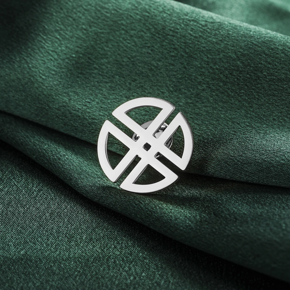Dawapara Celtics Schild Knoten Brosche Pins Irischer Schutz Talisman Glückssymbol Edelstahl Schmuck – Detail 16