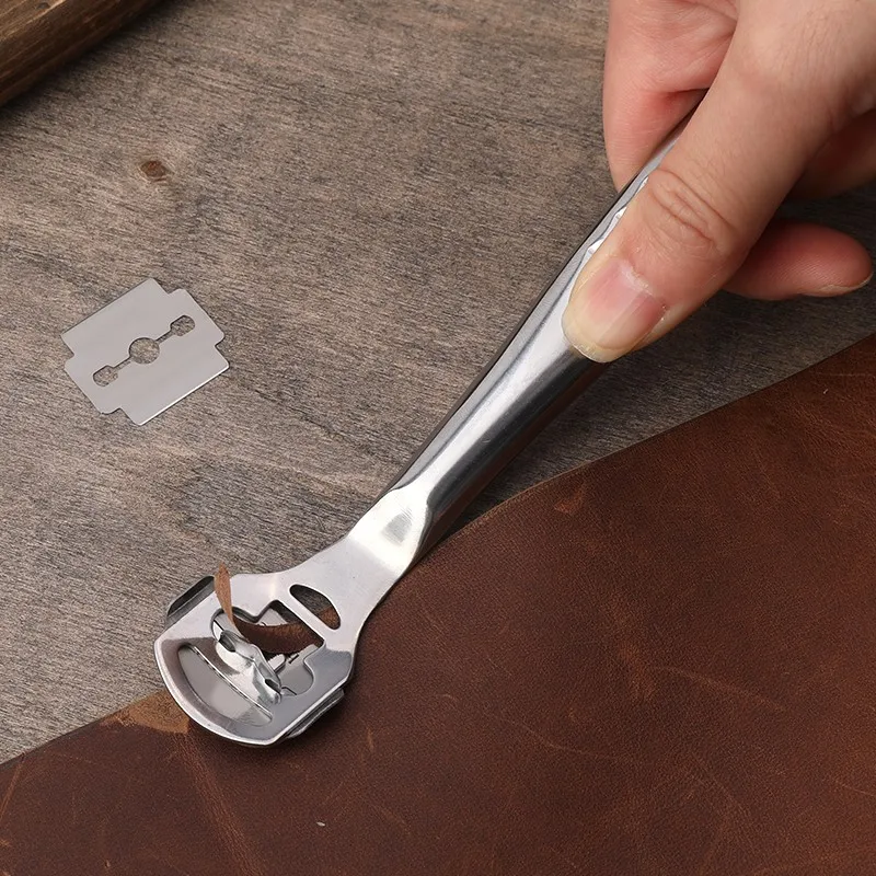 Leather Skiving Tool Edge Skiver Thinning Knife Trimming Shovel Leather Beveler DIY Thinning Craft Tool leather skiving knife,leather tool,leather working tools,leather cutting tool,craft cutting tool