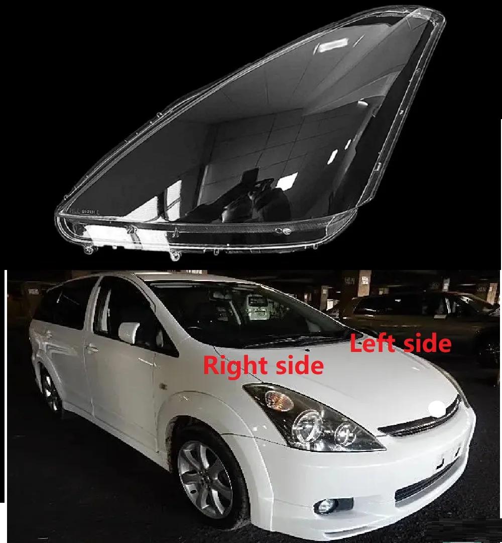 CarHeadlightCoverForToyotaWish20032004HeadlampLensTransparent