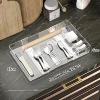 Kitchen Silverware Drawer Organizer Expandable Utensil Tray Adjustable for Spoons Forks Knives Flatware and Cutlery Organizer 5