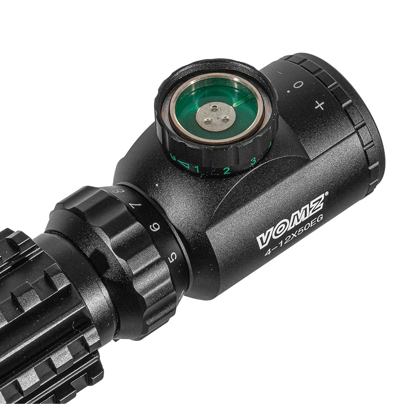 VOMZ 4-12x50 Hunting Optical sight Red Dot Reticle Tactical ar 15 rifle scope Slideway 20mm Spotting scope for rifle hunting